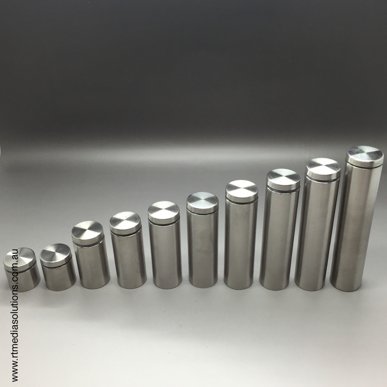 Brushed Stainless Steel Standoffs-SS201 - RT Media Solutions